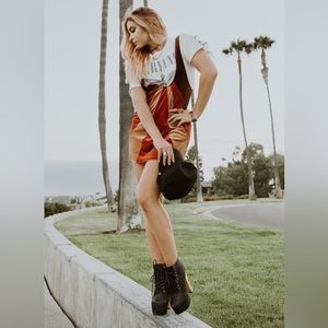 Velvet suspender dress